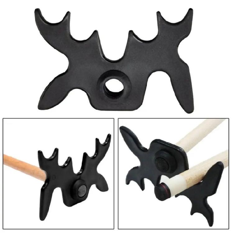 Black Plastic Billiard Bridge Head Slip On Cue Bridge for Pool Table, Pool Cue Bridge Head Billiard Cue Bridge Head