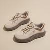 2024 Autumn Women's White Sneakers: Korean Style, Trendy, Versatile Thick Sole Loafers XQ5801
