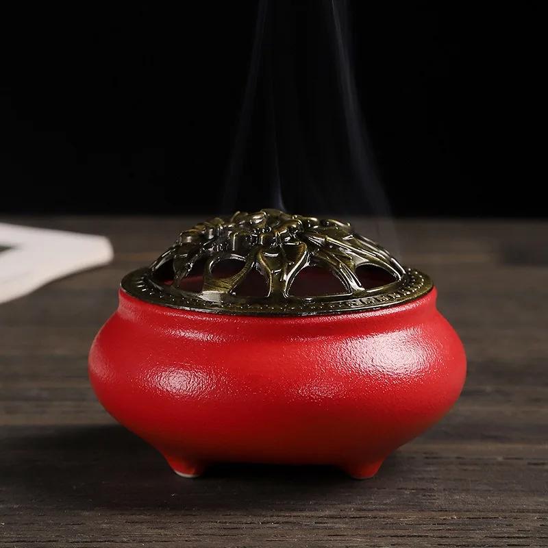 1pcs,Small Aromatherapy Stove,Ceramic Incense Burners,Creative Aroma Burners,Room Desktop Decoration