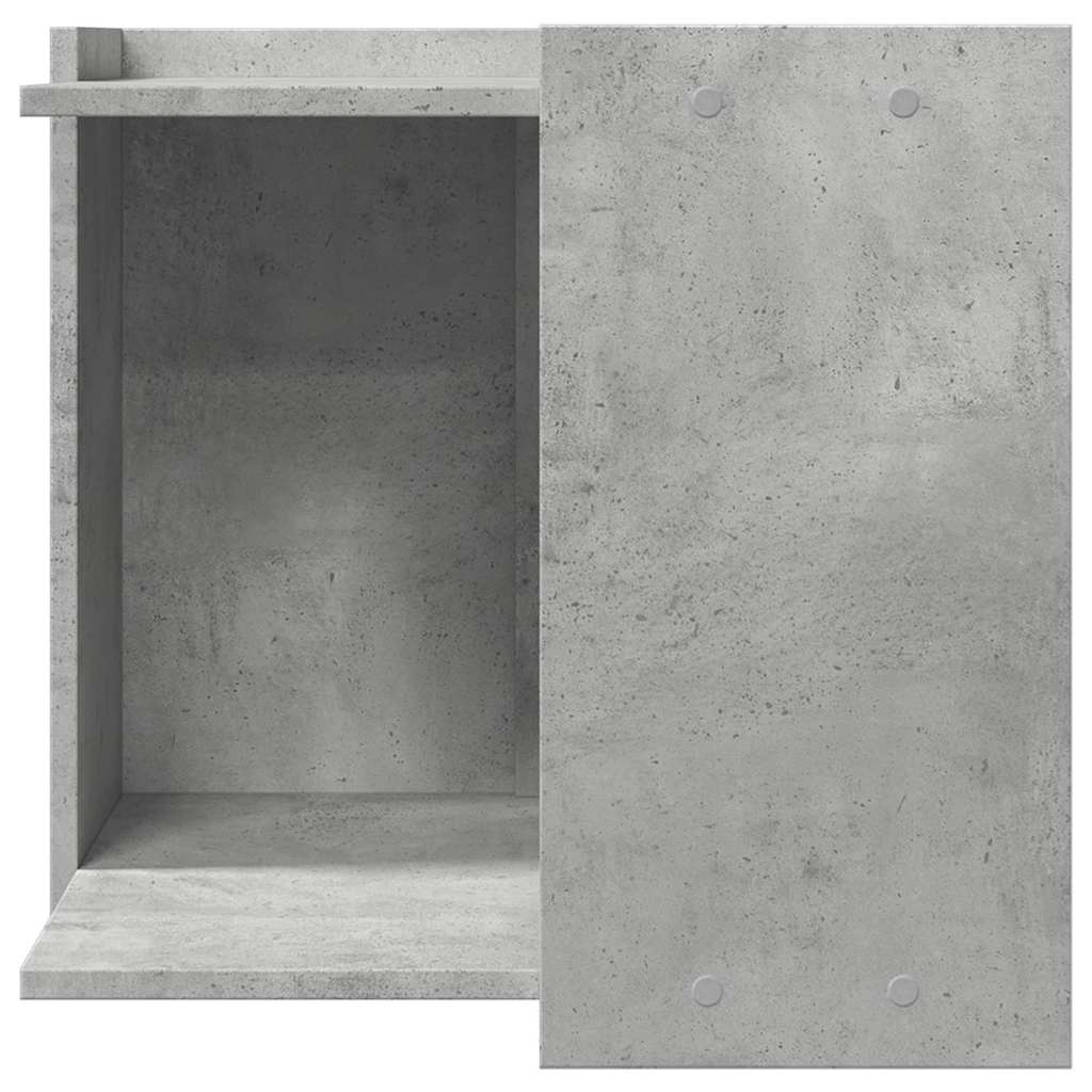 Vidaxl Litter Box Cabinet, Concrete Grey, 53X53X51 Cm
