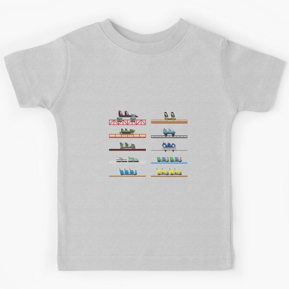 Kings Dominion Coaster Cars Design Kids T-Shirt 100