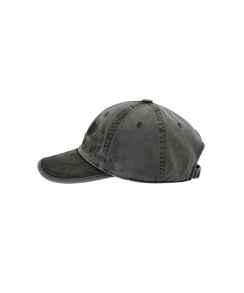 UNGIMMICK Embroidered Pigment Washed Cap (Charcoal)