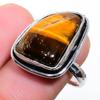 Pierre Précieuse Œil de Tigre Fait Main Argent Sterling 925 Bijoux Bague Taille 7