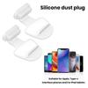 Cell Phone Silicone Dust Plug for iPhone for Android 8Pin Type-C Waterproof Tablet Mobile Phone Charging Port Cover Dust Protector Stopper