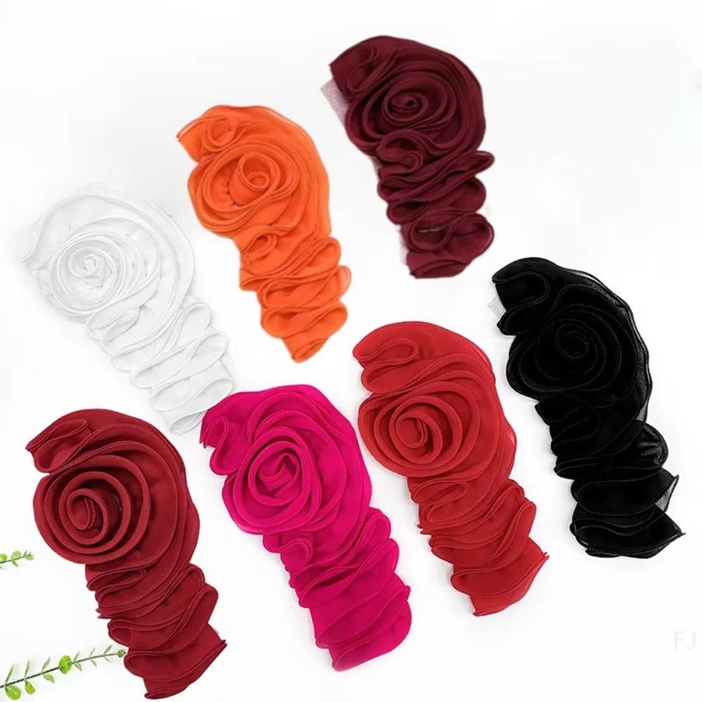 Decorative Cloth Fabric 3D Floral Patch Big Flower DIY Chest Flower Dress Decoration