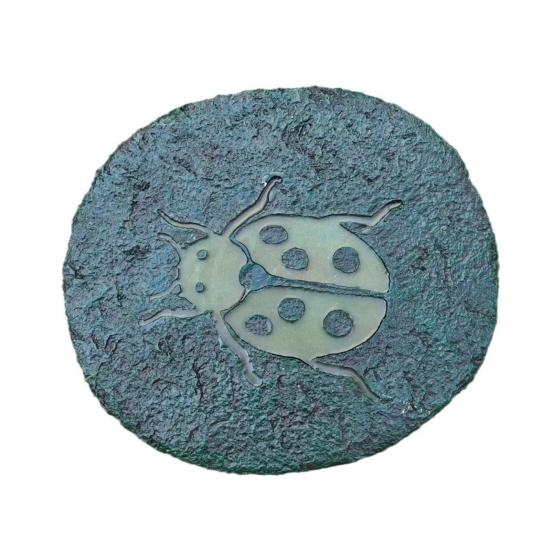 Garden Stepping Stone Glow-in-The-Dark Butterfly Insect Resin Garden Stone Moon Sun Star Stepping Stone for Patio Lawn
