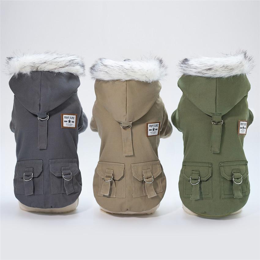 Pet Dog Clothes for Small Dogs Winter Warm Puppy Cat Coats Jackets Chihuahua French Bulldog Jacket Pets Clothing Products XXL