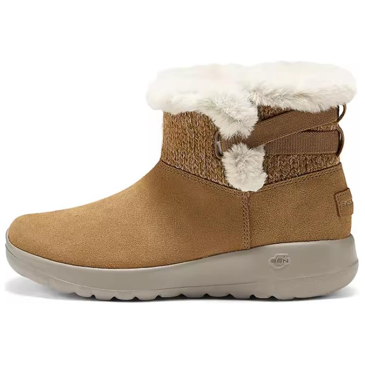 Skechers On The Go Comfortable Versatile Short Snow Boots Women boots Brown 144133-CSNT 37.5