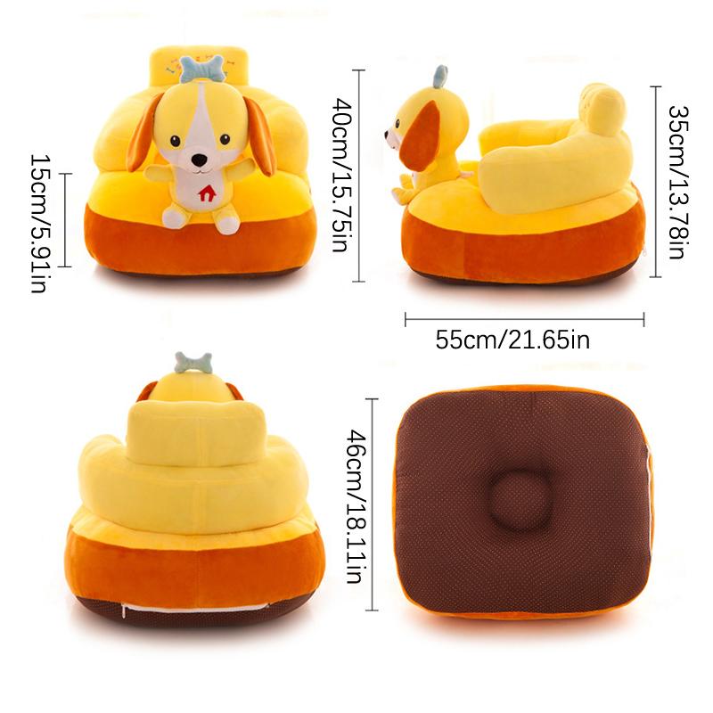 Infant Safety Seat Soft Stuffed Animal Baby Sofa Plush Baby Cushion Feeding Chair Learning To Sit Kids Back Support Plush Toy