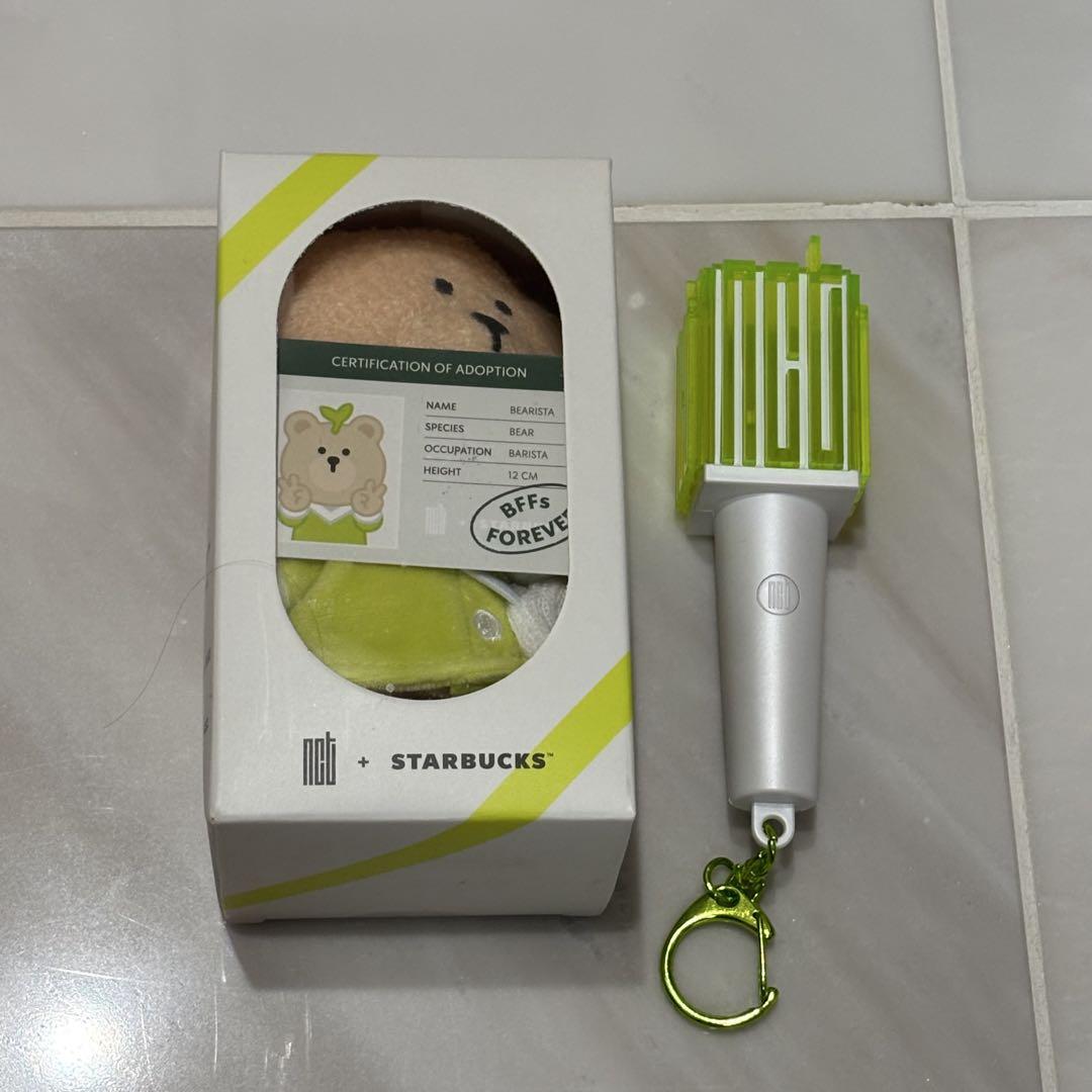 

[Б/У] NCT Коллаборация со Starbucks Корея Брелок-мишка Мини-фонарик