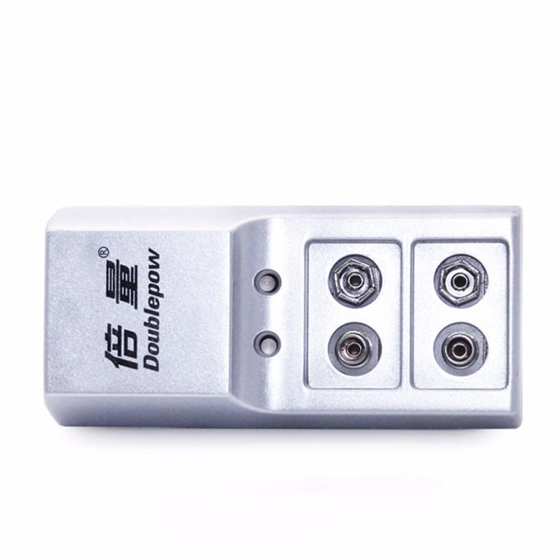 Doublepow 2 Slots 9V Battery Charger Full Automatic Stop Charging Charger for Rechargeable Batteries
