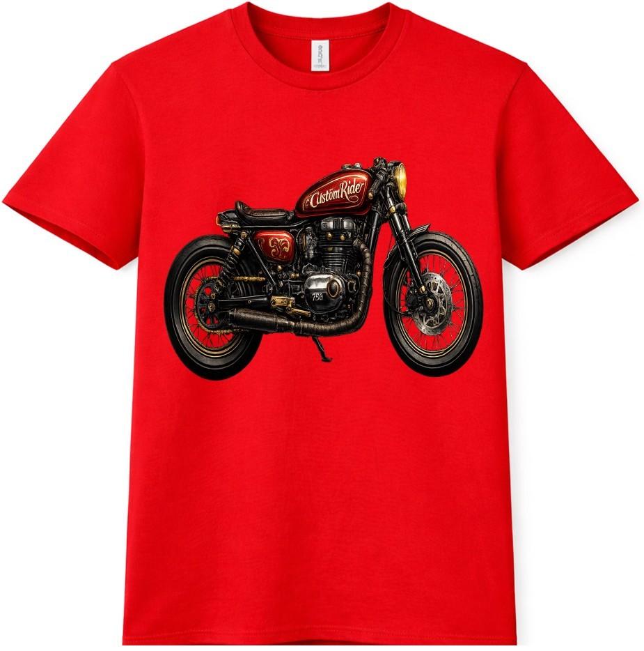 Motorcycle T Shirt Classic Vintage Motorbike Retro Racing Graphic Tee