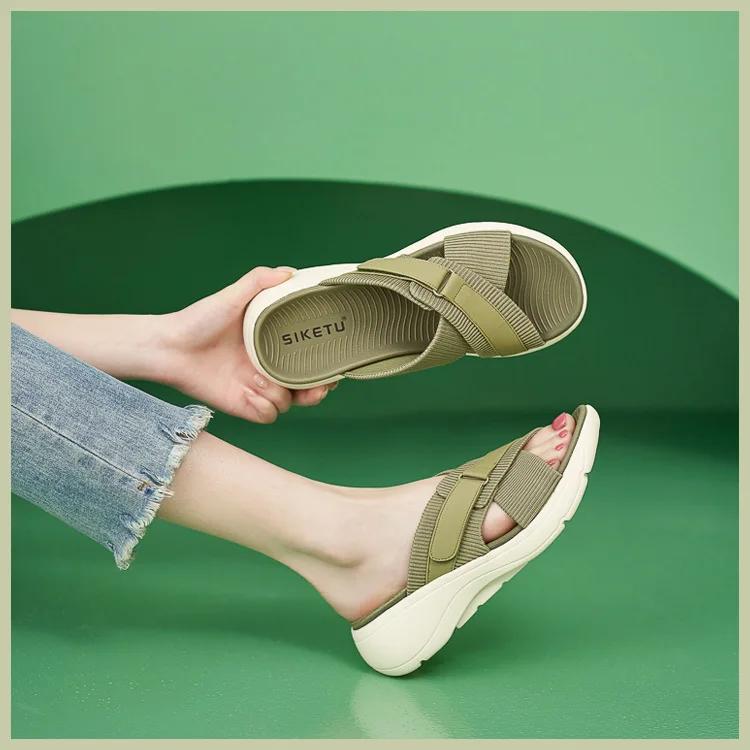 Fashion Shoes for Women 2025 Summer Fashion Women Slip on Platform Sandals Casual Non-slip Wedges Shoes 35-41 Sandalias De Mujer