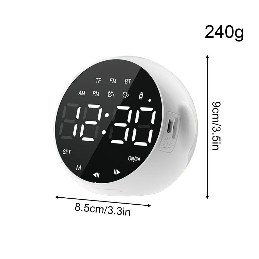 Alarm Clocks For Bedrooms Loud Sound Rechargeable Smart Alarm Clock For Heavy Sleepers For Adults Heavy Sleepers Seniors Sleep белый