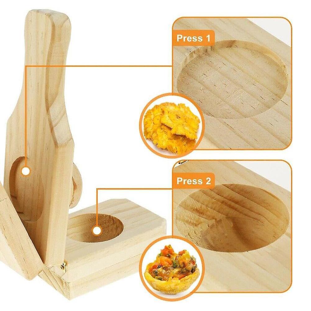 Wooden Banana-Smasher Maker Easy to Clean Banana-Smashing Stencils for Baby Food