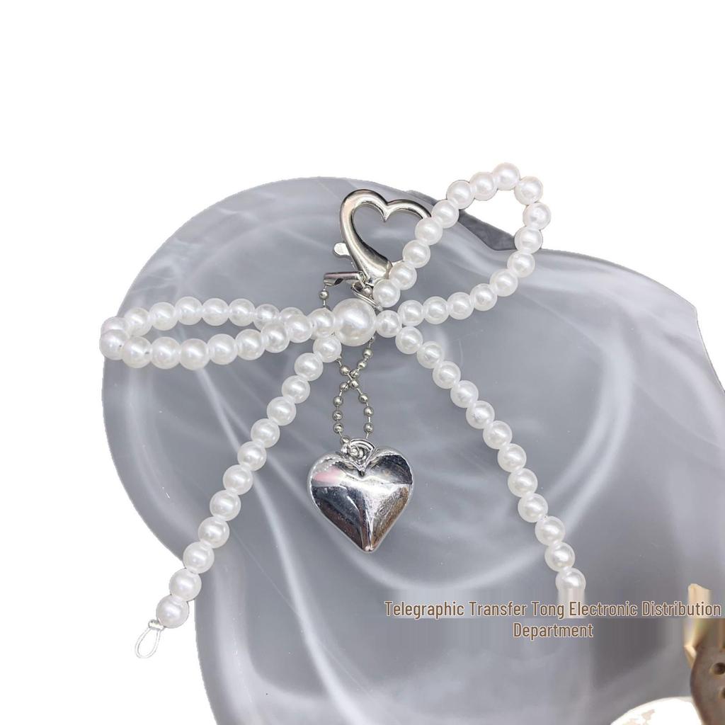 Crystal Bow Pendant Keychain & Phone Lanyard for Women