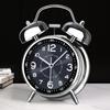 Metal Frame Bedroom Alarm Clock with Night Light Loud Alarm Clock Twin Bell Alarm Clock  Desktop
