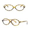 Y2K Retro Oval Frame Anti Blue Light Women's Glasses Sweet Cool Spicy Girl Fashion Leopard Pattern Decorative Glasses