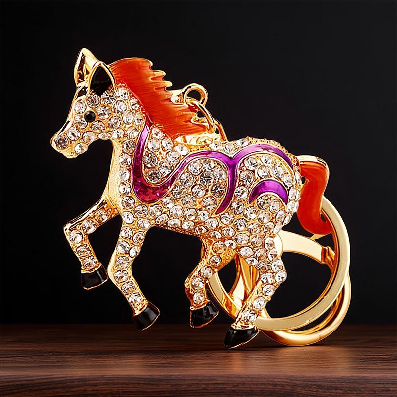  Pony Car Keychain Bag Pendant Metal Keychain Year Of The Horse