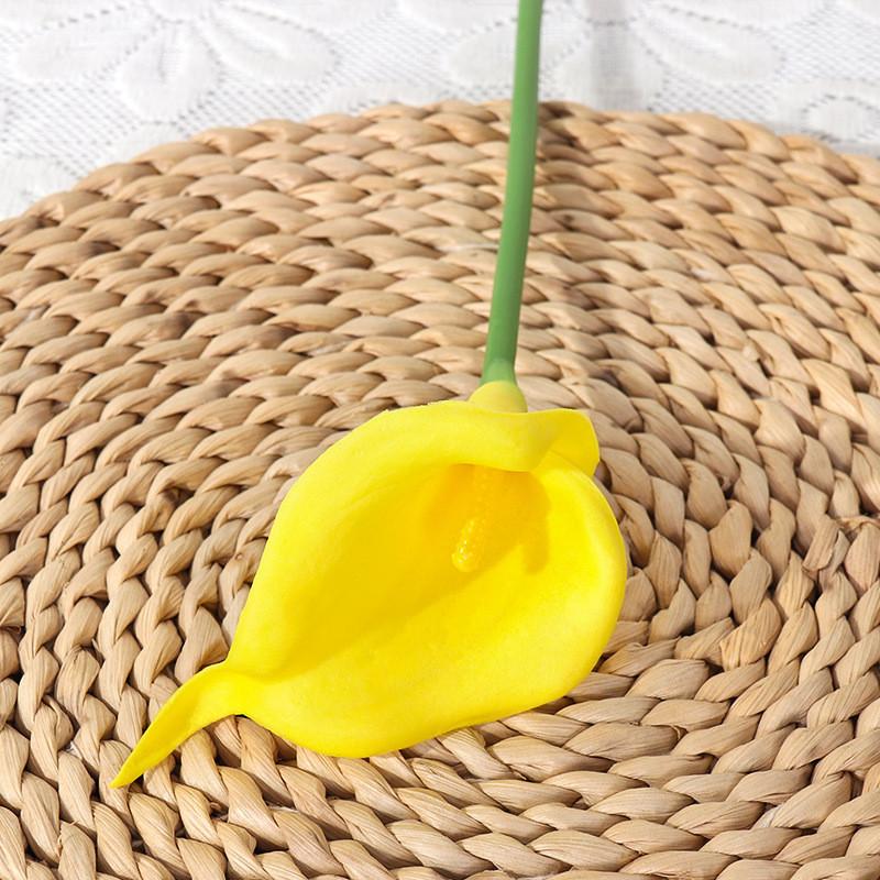 Pu Calla Lily Artificial Flower For Wedding Decor Home Staging Photography Prop