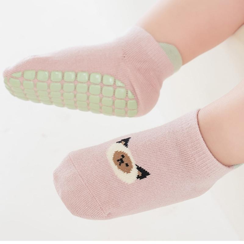 Baby Nonslip Socks Soft & Breathable Floor Socks Cotton Fabric for Toddler Learning to Walk Ages 0 to 3 Year