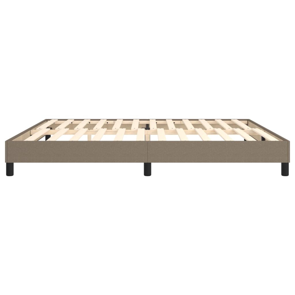 Vidaxl Bed Frame Without Mattress, Taupe, 200X200 Cm, Upholstered