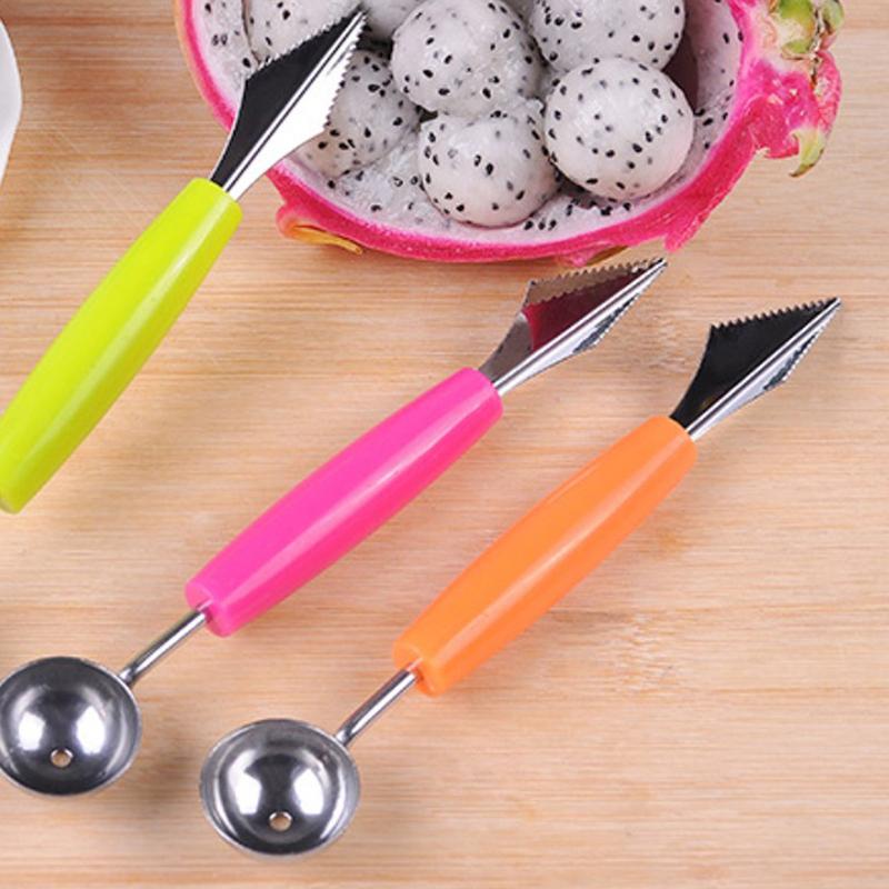 Watermelon Melon Fruit Baller Carving Ice Cream Melon Scoop Carver Craft Ball