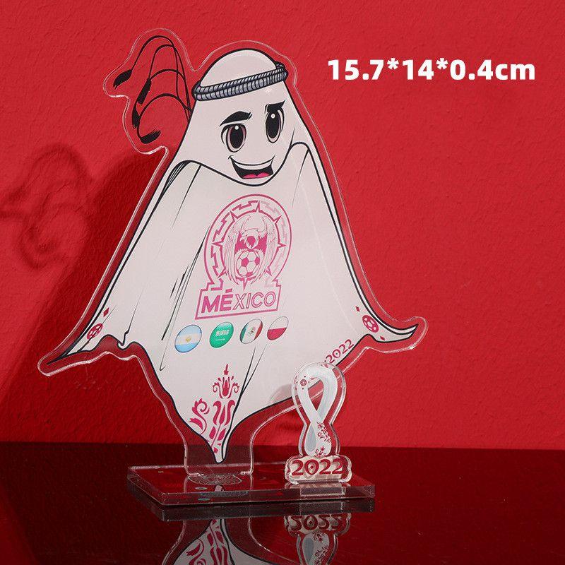 Mascot Football Star Logo Acrylic Decorated Handmade Toy Fans Collection Around