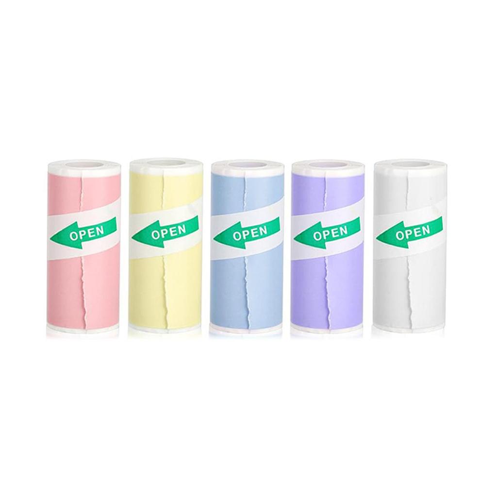 57mm Mini Thermal Printer Stickers Paper, Multicolor Mini Printer Sticker Paper, Photo Printer Labels Paper, For M02/T02, Kids Instant Camera