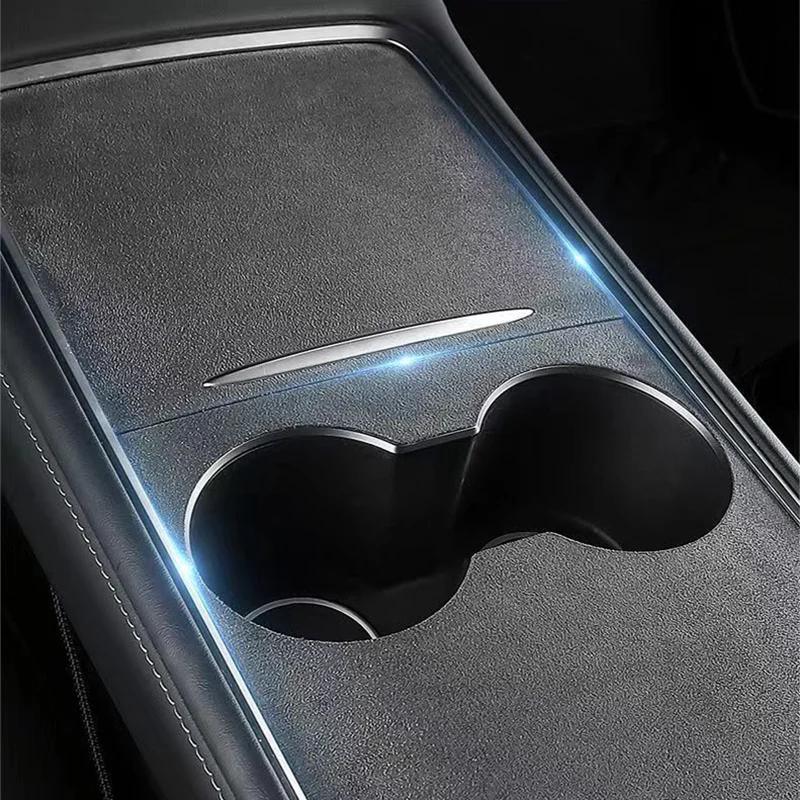 Suede Center Console Protector Cover for Tesla Model 3 Y 2025-2026 Model Y Juniper 3 Highland Central Panel Anti-Scratch Sticker