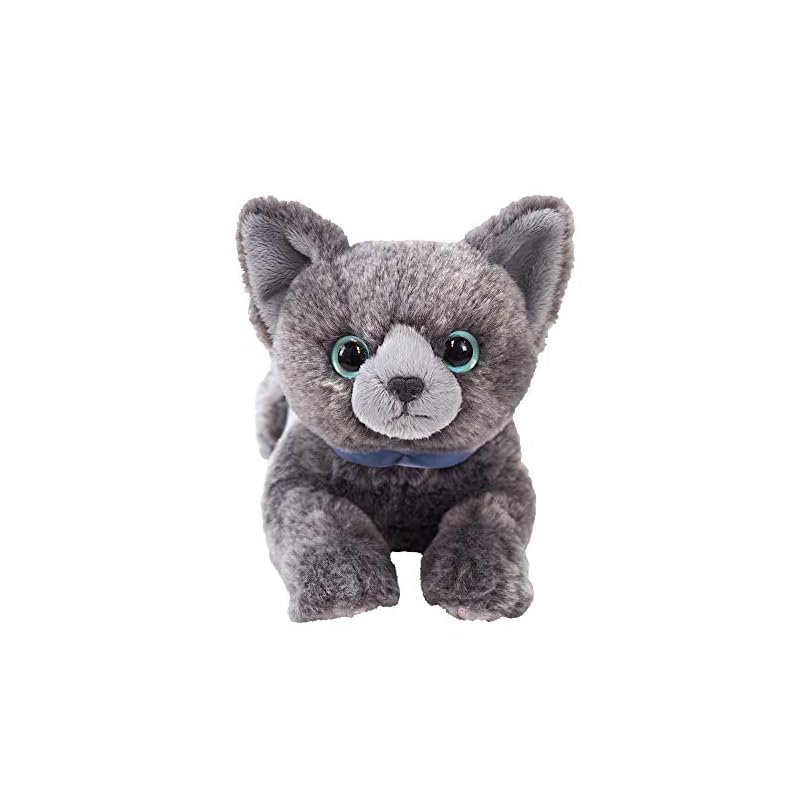 Sun Lemon Russian Blue Lap Cat, Small, 13 x 36 x 15cm, Plush Toy, Cute Animal, Cat, P-7662