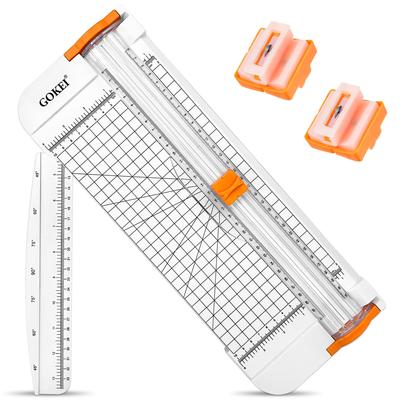 GOKEI Paper Cutter Mini Trimmer Paper Trimmer A4 A5 Compatible Slide Cutter Concealed Cutter Replacement Blades Straight Cut Angle Cut Excellent