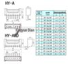 HY2.0 Angled Pin Plug & Straight Socket Connector HY-2A-3A-4A-5AW-10AWD-16P