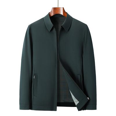 Executive Jacke Herren Hochwertige Bügelfreie Jacke Vielseitige Frühling und Herbst Neue Revers-Oberteil für Papa