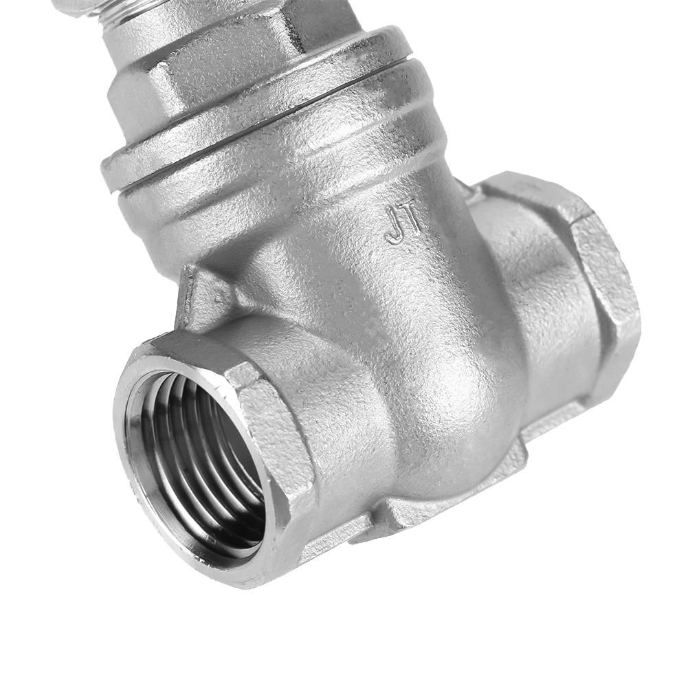 Valvola a saracinesca DN15 in acciaio inossidabile BSPP G12 Valvola a saracinesca rotativa per acqua olio gas