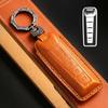 4 Botton Genuine Leather Auto Key Fob Remote Cover Case Fit For Wey Mocha Coffee 01 Tank 300 Tank300 Coffee01 Coffee1 Key Ring Auto Accessories