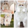 Cute Plush Animal Cat Backpack Multiple Fashion Shoulder Bag Crossbody Bag Gift with Adjustable Strap Suitable for Women