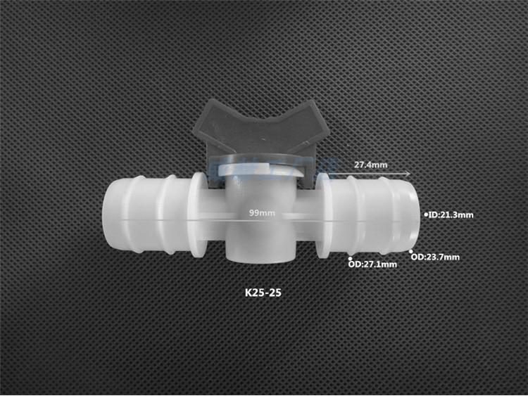 Plastic Quick-Connect Hose Ball Valve with Reducer and Flow Control