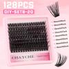 Diy Segmented Single Tuft Of Hair D Curve False Eyelashes 10-16Mm Thick Curled Eyelashes
