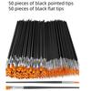 50/55/100/105/110/160pcs Nylon Brush Acrylic Detail Painting Thin Hook Line Pen Professional Paint Brush Kit Art Supplies