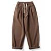 Casual Pants Men Fall and Winter Fleece Lined Padded Warm Keeping Pure Cotton All-Matching Trousers Japanese Trendy Straight-leg Loose Loose Pants