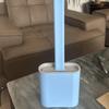 TPR Soft Long Handle Silicone Toilet Brush Set with Wall-Mount