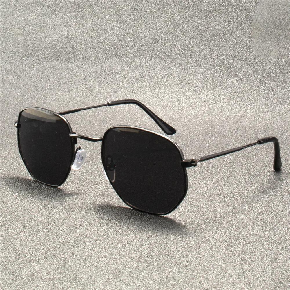 Vintage Metal Men Sunglasses Brand Designer Sun Glasses Women Female Classic Driving Eyewear
