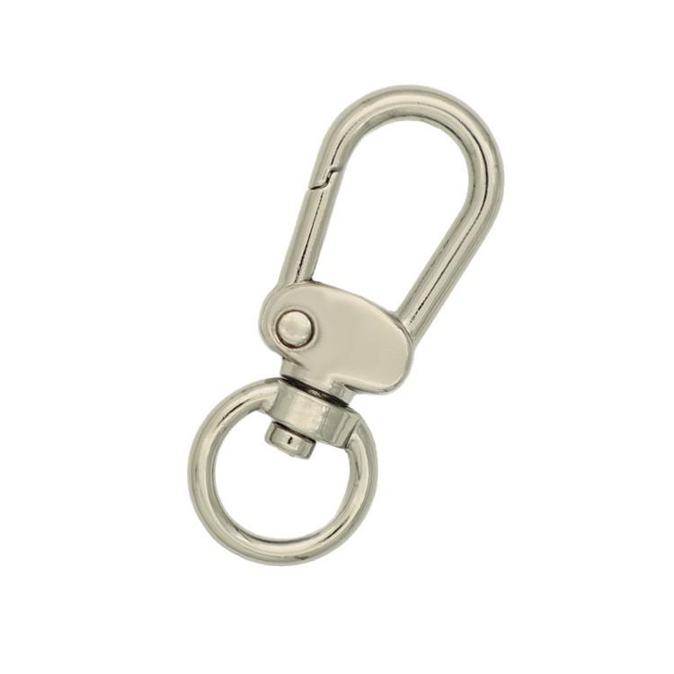 Hochwertige Schlüsselanhänger-Zubehörteile in Hellgold/Silber: Taschenriemen Schlüsselanhänger Anhänger mit kleiner Schnalle