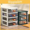 Multilayer Plastic Organizer With Pullout Drawers For Bedroom And Bathroom Storage