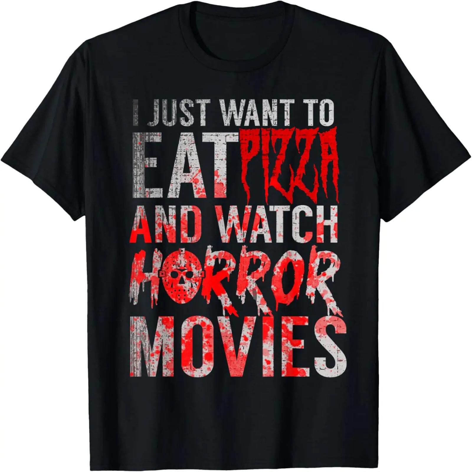 

Horror Movies Horror Movie Pizza T-Shirt XXXXXL чёрный