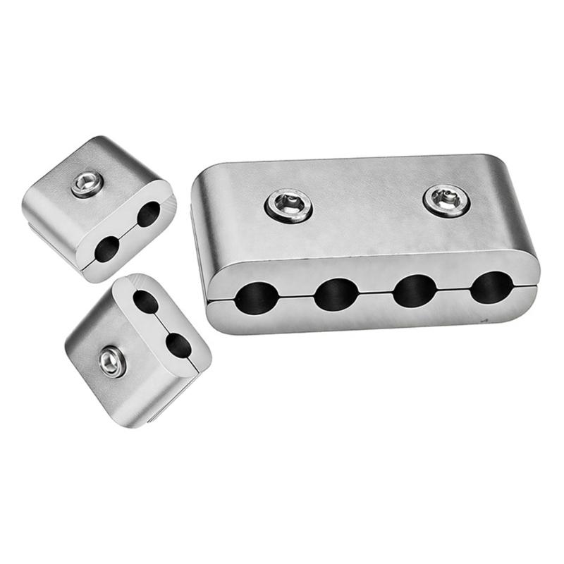 

Motorcycle Electric Bike Wire Clamp Corrosion Resistant Aluminum Alloy Easy Setups Organize Cable Effectively серебряный