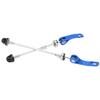 2Pcs Bicycle Hub Quick Release Lever 145mm Front 185mm Rear  Wear Resistance Quick Release Skewer for Bike WheelBlue
