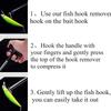 Fishing Hook Remover Tool Fishing Lure Remover Aluminum Tube Hook Detacher Portable Fish Hook Out Extractor