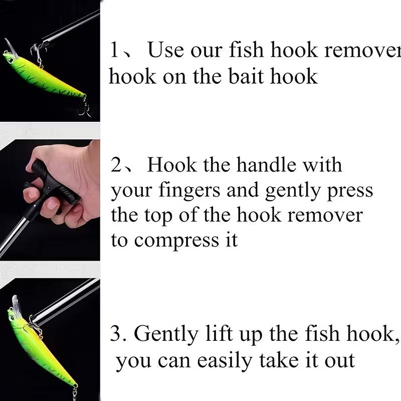 Fishing Hook Remover Tool Fishing Lure Remover Aluminum Tube Hook Detacher Portable Fish Hook Out Extractor